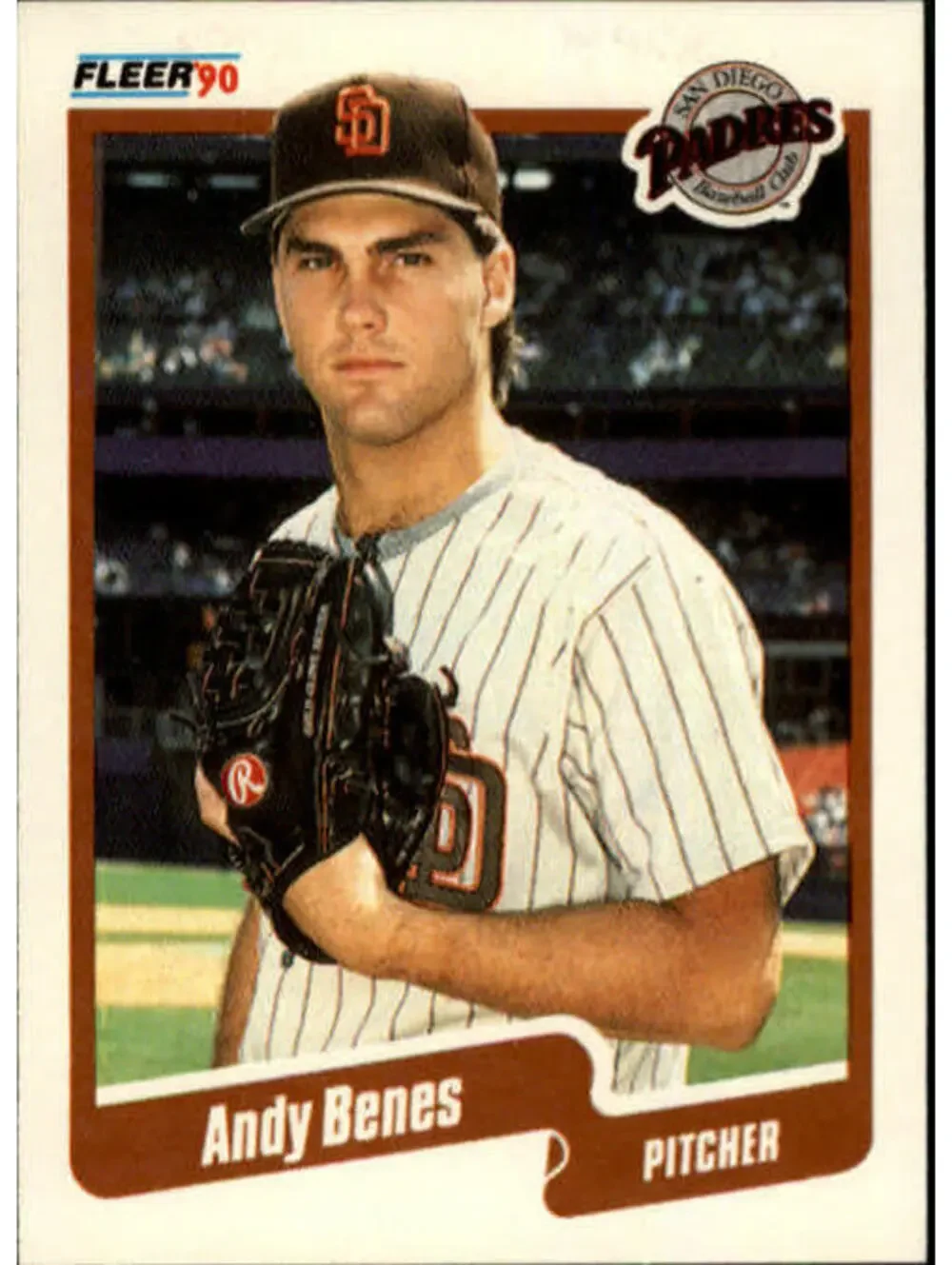 1990 Andy Benes Fleer Baseball Card #151
